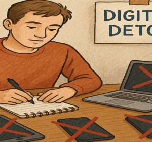 Digital detox vector