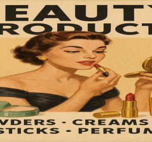 Old print beauty ad poster